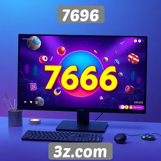Tendências de design no site 7696 de jogos